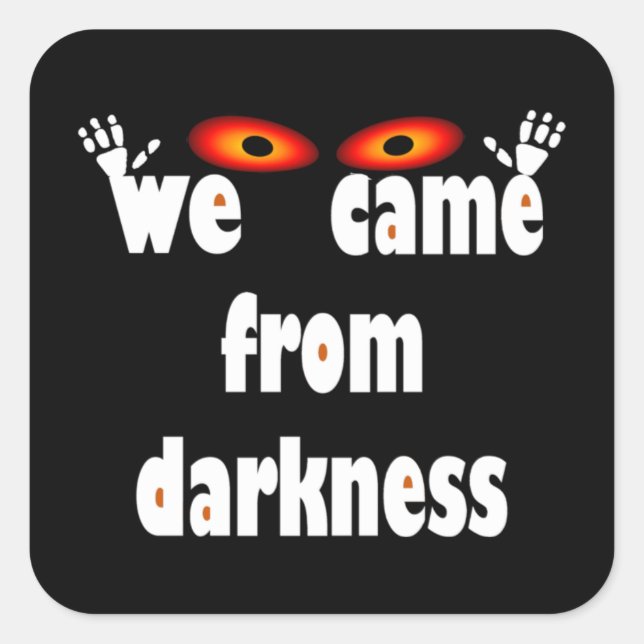 Spooky season funny Halloween Square Sticker (Front)