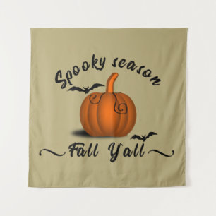 Spooky season funny Halloween Tapestry