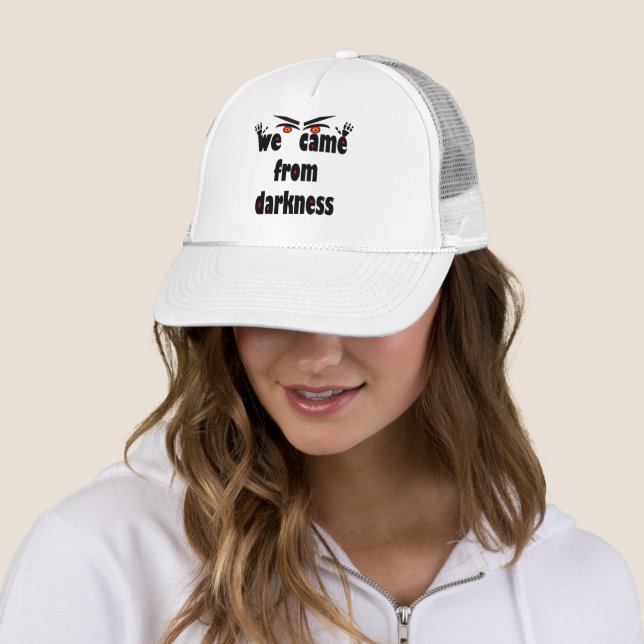 Spooky season funny Halloween Trucker Hat (In Situ)