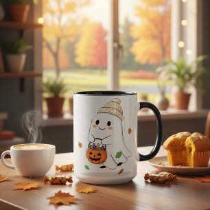 Spooky Season Ghost Cute Halloween fall gift Mug