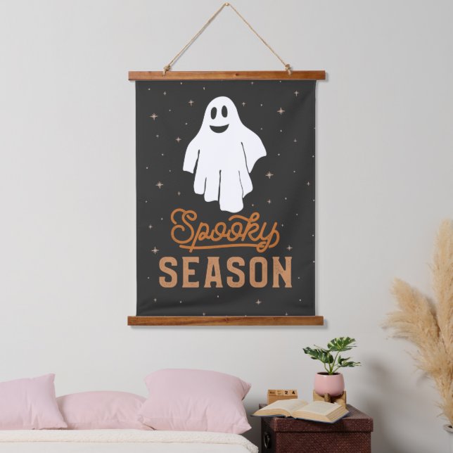 Spooky Season Ghost Hanging Tapestry (Bedroom)