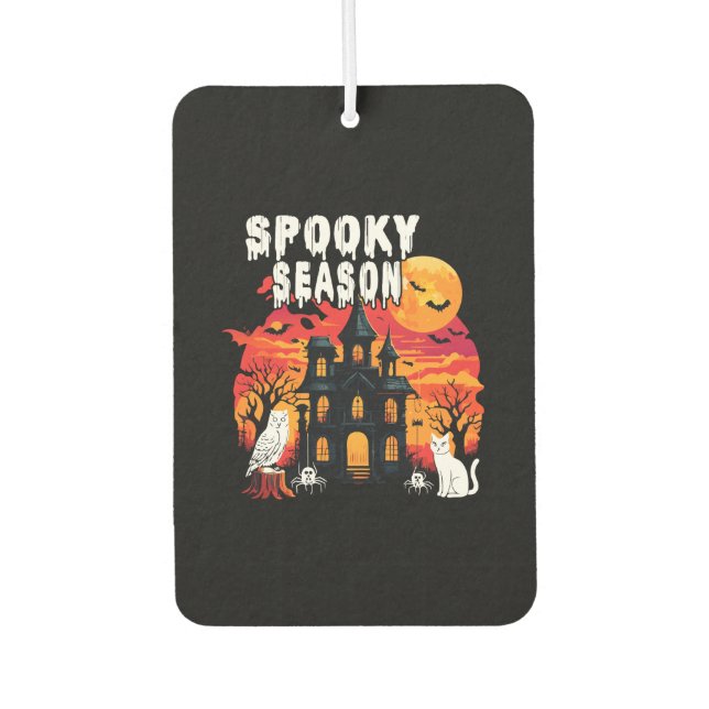 Spooky Season Halloween (2) Air Freshener (Front)