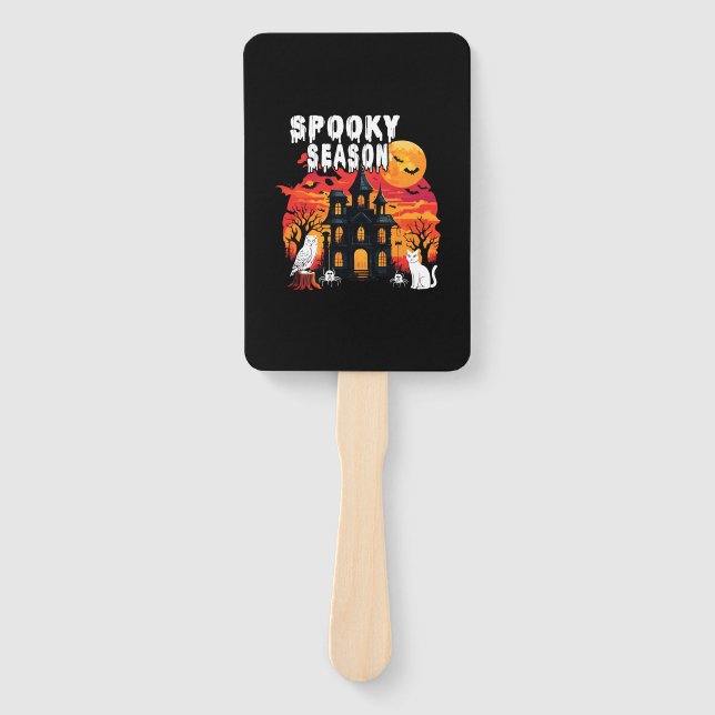 Spooky Season Halloween (2) Hand Fan (Front)
