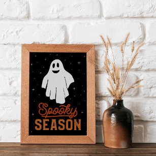 Spooky Season Halloween Ghost Poster