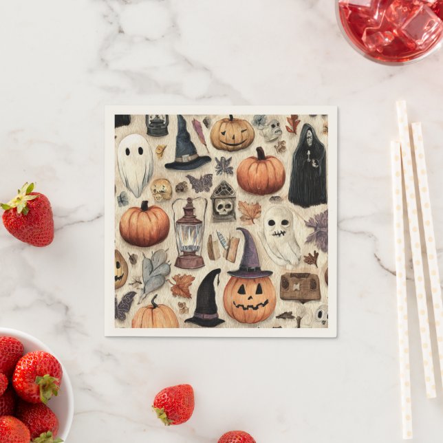 Spooky Season - Halloween Paper Napkins (Insitu)