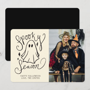 Spooky Season Halloween Photo Card