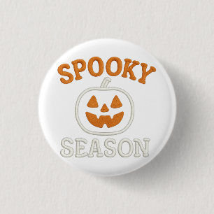 Spooky Season Halloween Pumpkin Patch 1 Inch Round Button