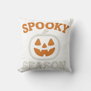 Spooky Season Halloween Pumpkin Patch Throw Pillow