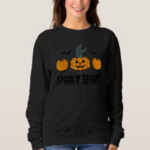 Spooky Season Halloween Pumpkin Zombie Hand Sweatshirt