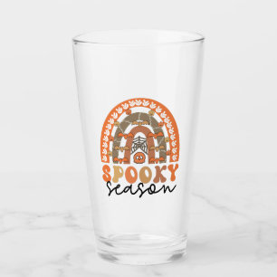 Spooky Season Halloween Rainbow Fall Glass