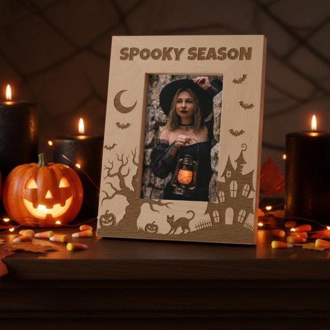 Spooky Season Halloween Scene Etched Frames (Creator Uploaded)