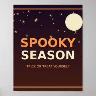 Spooky Season Halloween Wall Art Poster Decoration