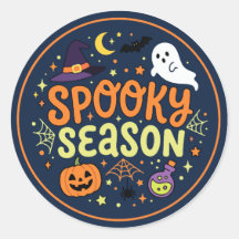 Spooky Season Halloween Witch Hat Ghost Pumpkin