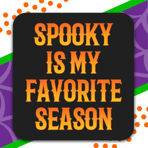 Spooky Season Happy Halloween Funny Halloween Square Sticker