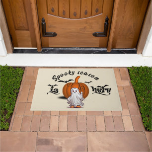 Spooky season is here funny halloween doormat