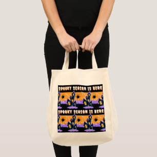 Spooky Season Is Here With Halloween Colour Vibes Tote Bag