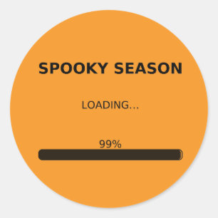 Spooky Season Loading 99% – Halloween Sticker