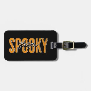 Spooky season luggage tag