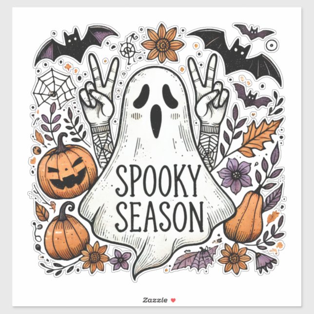 Spooky Season – Peace-Loving Ghost & Autumn Icons  (Sheet)
