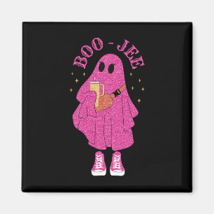 Spooky Season Pink Ghost Halloween Costume Boujee Magnet
