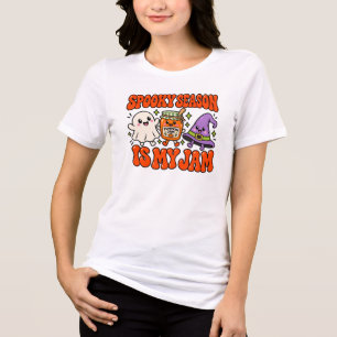 Spooky Season Pumpkin Jam Halloween T-Shirt Tri-Blend Shirt