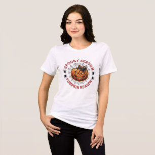 Spooky Season Pumpkin Reason Womens T-Shirt Cute H Tri-Blend Shirt