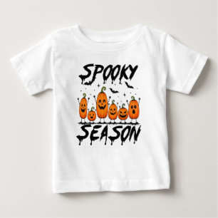 Spooky Season Pumpkins Halloween Baby T-Shirt