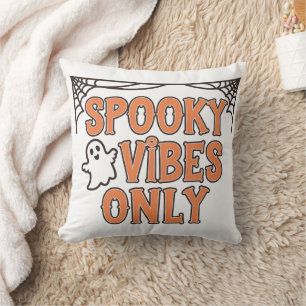 Spooky Season Quotes Throw Pillow