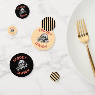 Spooky Season Scary Skull Halloween  Confetti