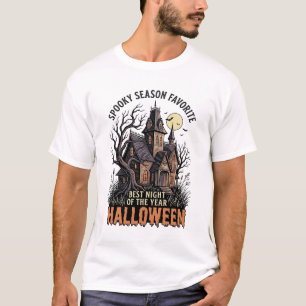Spooky Season Shirt Haunted Manor Vintage Engravin