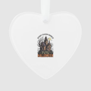 Spooky Season Shirt Haunted Manor Vintage Engravin Ornament