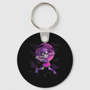 Spooky Season Softll Halloween Skeleton Girl Keychain