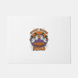 Spooky Season Squad Cute Ghost Halloween Shirt_1 Doormat