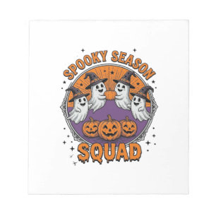 Spooky Season Squad Cute Ghost Halloween Shirt_1 Notepad