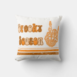 spooky season throw pillow