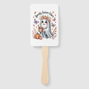 Spooky Season Vibes Ghost Hand Fan
