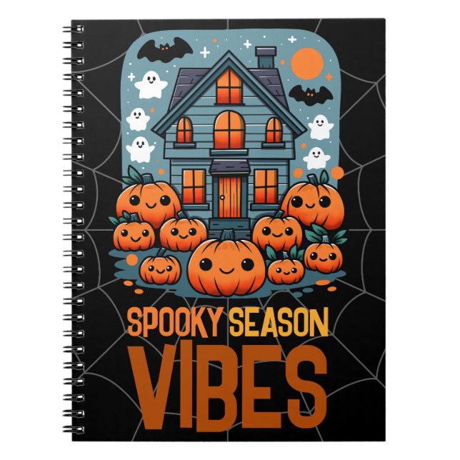 Spooky Season Vibes Notebook (Front)