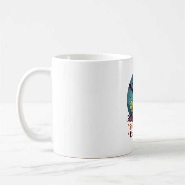 Spooky Shell Surprise Turtle Coffee Mug (Left)