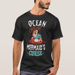 Spooky Sirens Horror Mermaid Creepy Mermaid Haunte T-Shirt