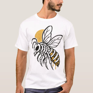 Spooky Skeleton Bee Halloween Honey T-Shirt