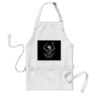 Spooky Skeleton Funny Halloween Season Design Standard Apron