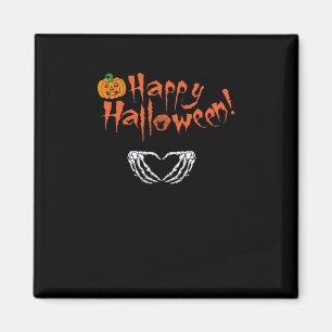 Spooky Skeleton Hands. Happy Halloween.  Magnet