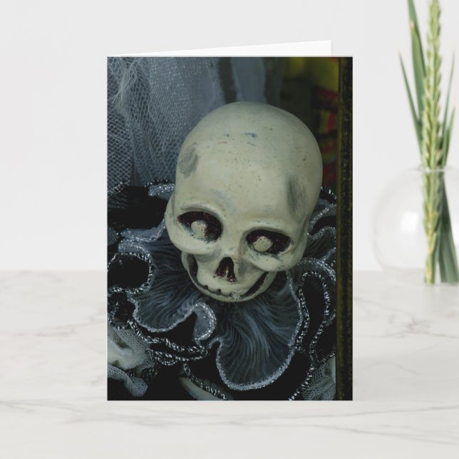 Spooky Skull Card (Front)