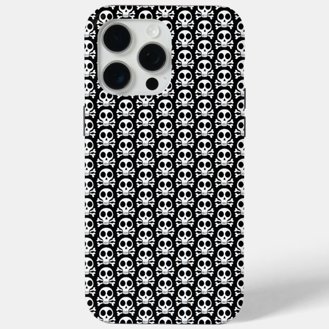 spooky skull on a black background Case-Mate iPhone case (Back)