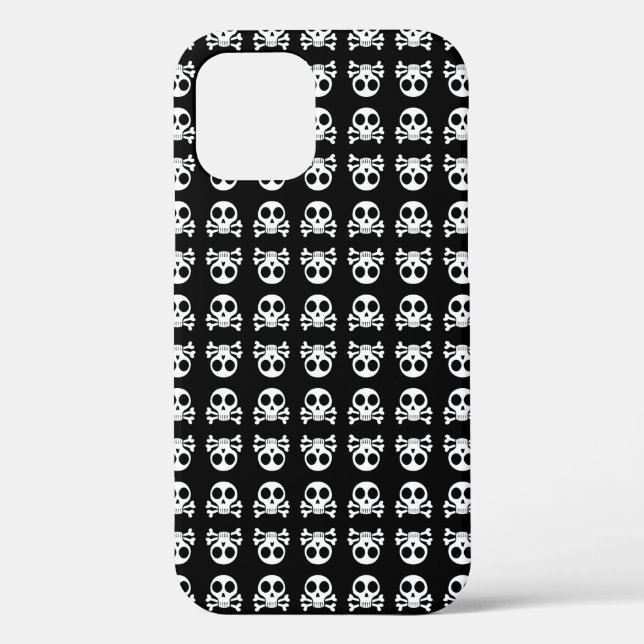 spooky skull on a black background Case-Mate iPhone case (Back)