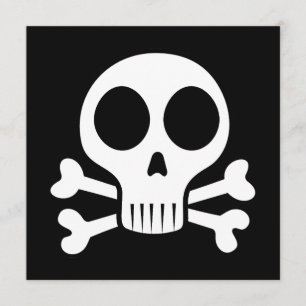 spooky skull on a black background menu