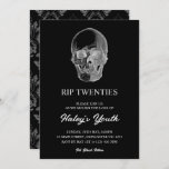 Spooky Skull RIP Twenties 20s Funny 30th Birthday Invitation<br><div class="desc">Celebrate the end of an era with our Spooky Skull RIP Twenties 30th Birthday invitations! Perfect for those ready to embrace their thirties with humour, this design features a striking skull against a dark grey and white backdrop, embodying a funeral-themed birthday that is both funny and memorable. For more products...</div>