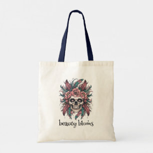 Spooky Skull Tote Bag
