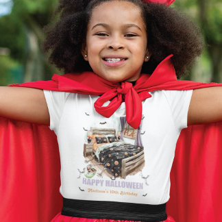 Spooky Sleepover T-Shirt with Skeleton Hands