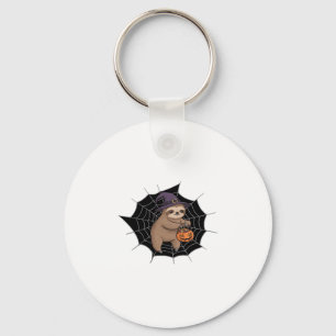 Spooky Sloth Halloween Fun - Cute Trick-or-Treat A Keychain